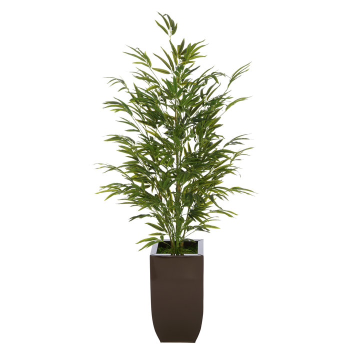 World Menagerie 52'' Faux Bamboo Tree in Metal Vase & Reviews Wayfair